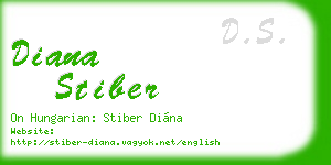 diana stiber business card